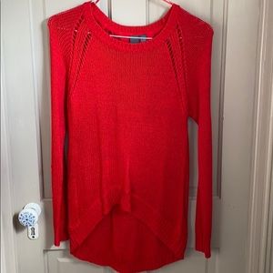 Red High-Low Quinn Sweater